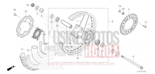 ROUE ARRIERE CRF300LAM de 2021